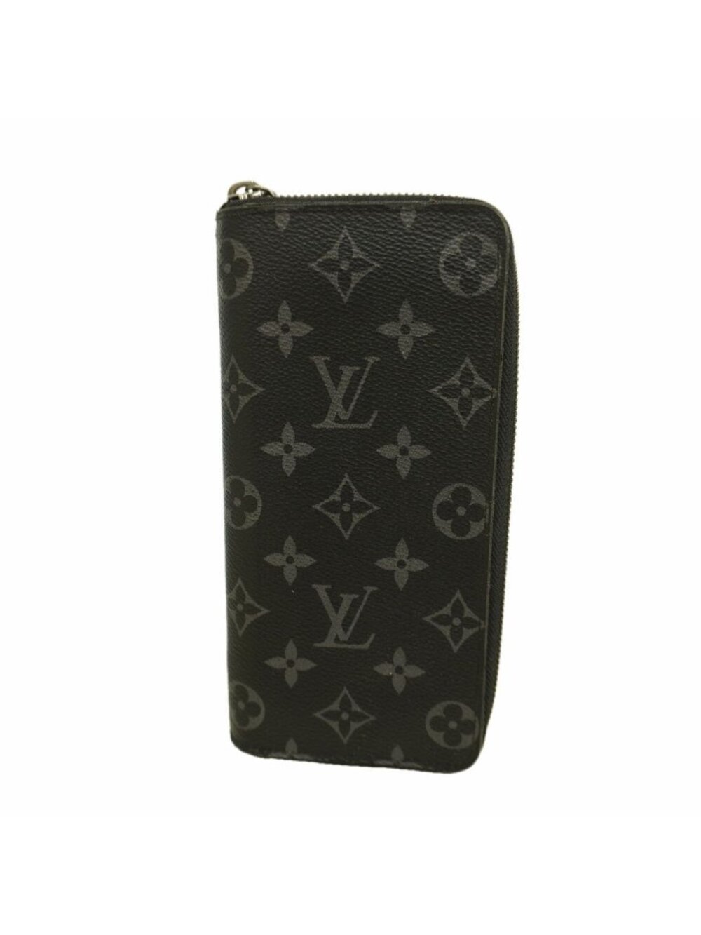 Louis Vuitton Wallet Monogram Eclipse Zippy Vertical Black